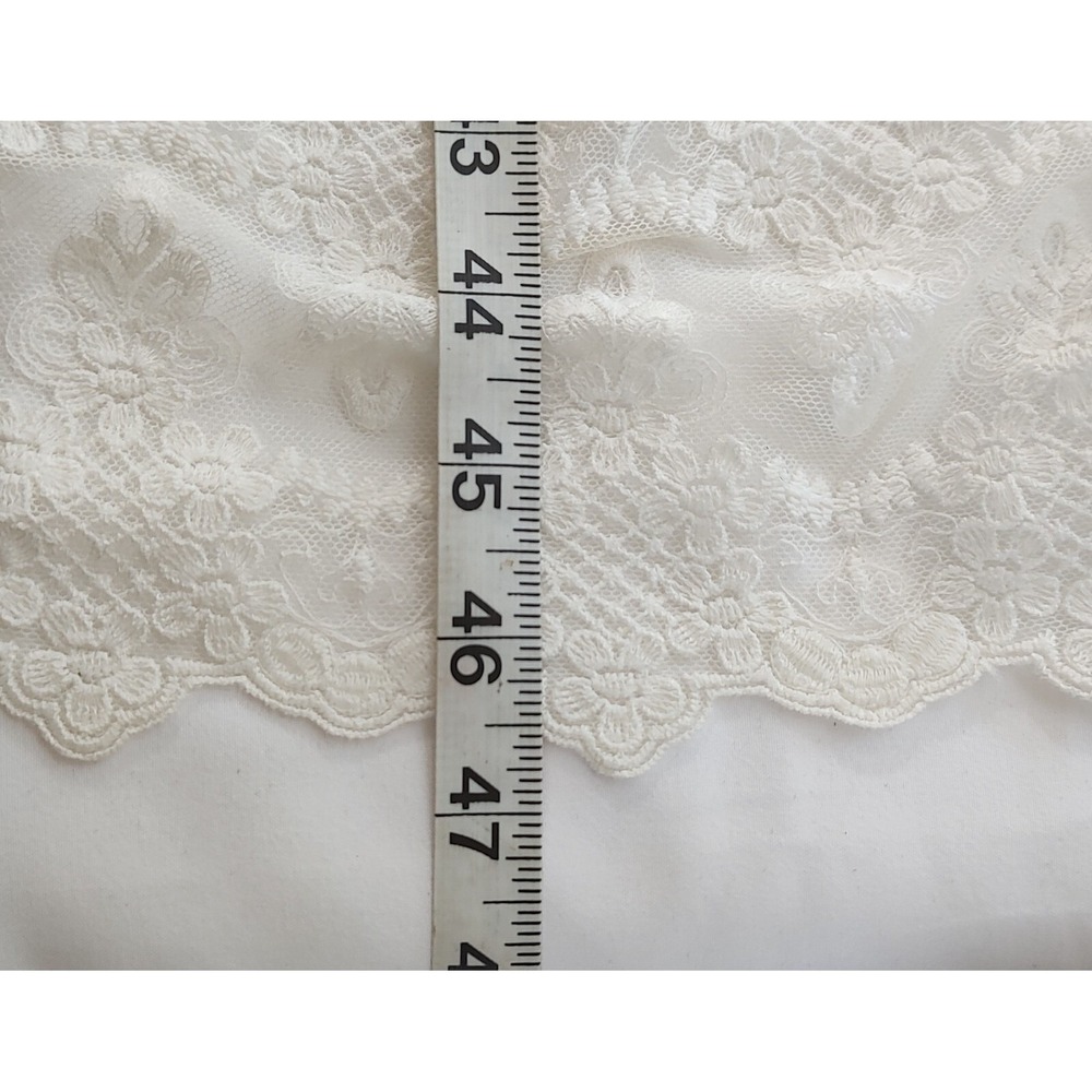 Maurices Womens XL Ivory Lace Tiered Boho Midi Dress V-Neck Short Sleeve NWT - Picture 8 of 11